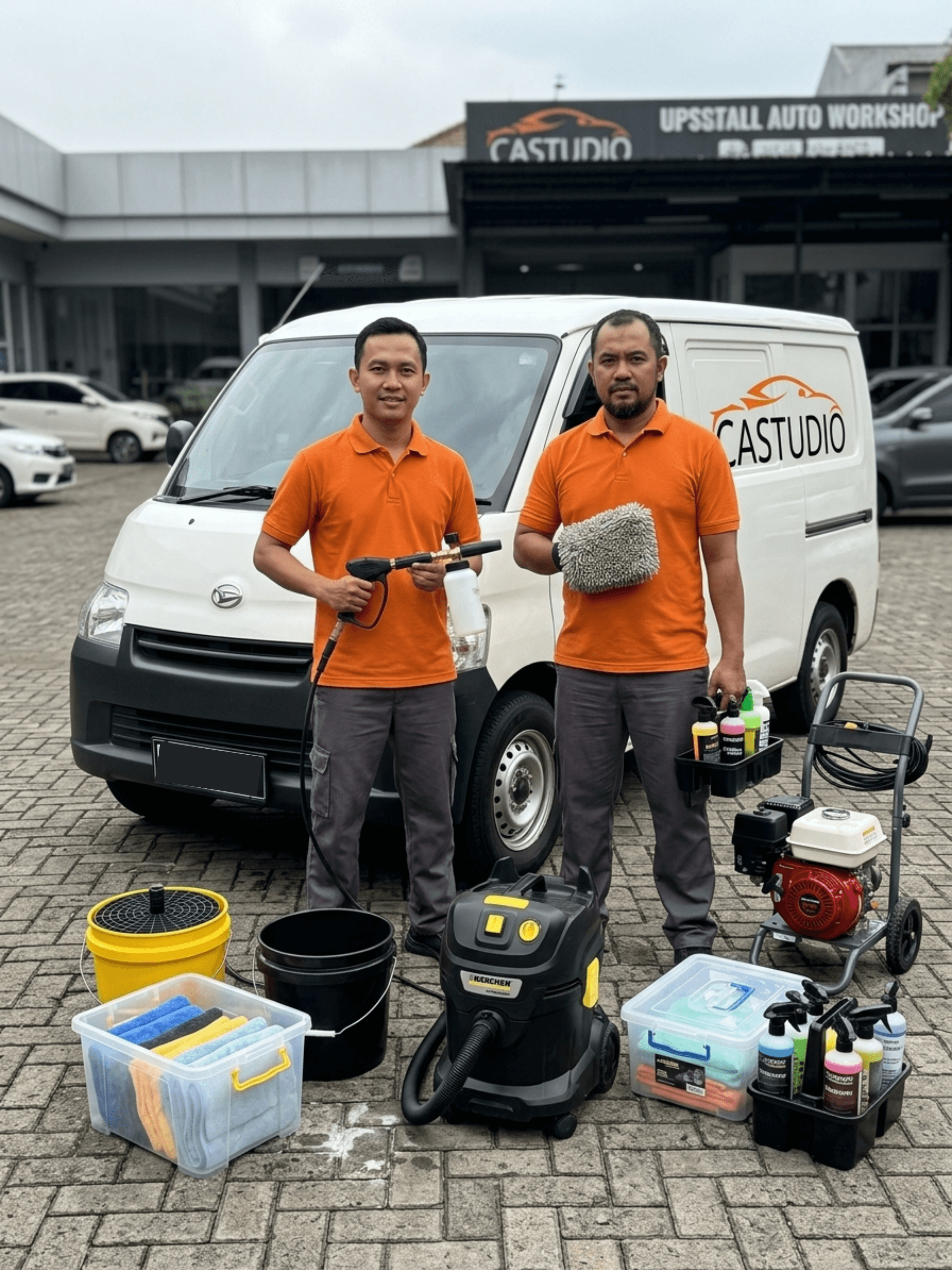 Castudio technician at work